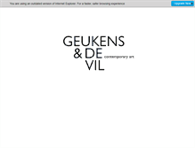 Tablet Screenshot of geukensdevil.com
